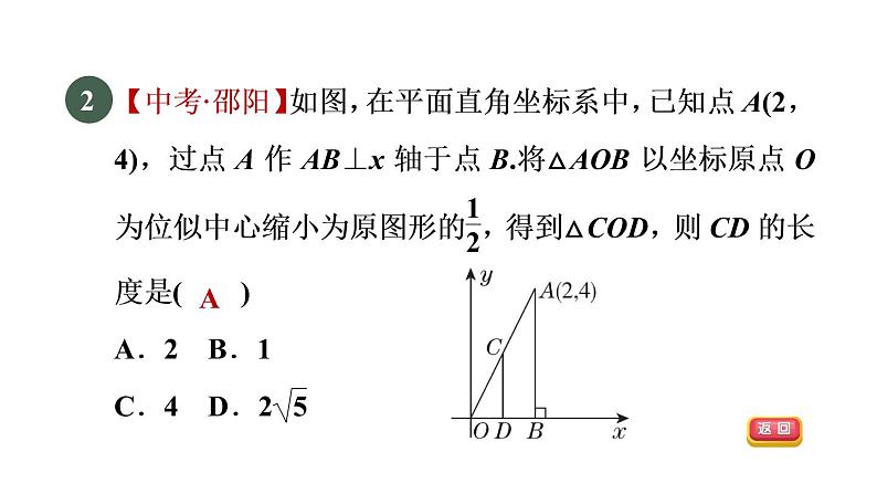 人教版数学九年级下册27.3.2平面直角坐标系中的位似变换课件04