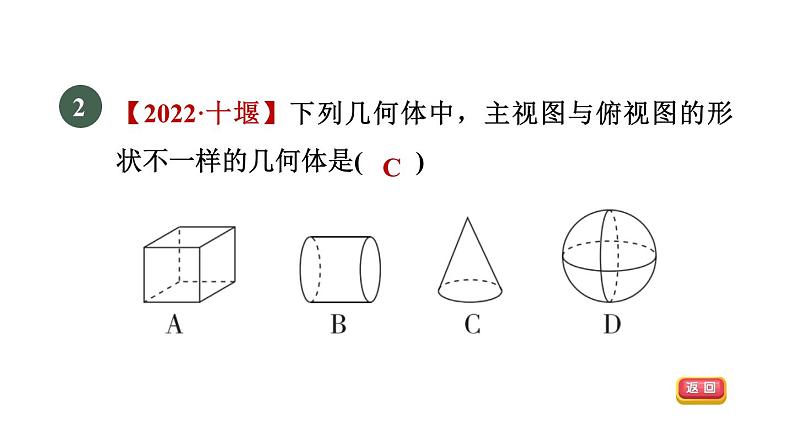 人教版数学九年级下册29.2.1目标一认识几何体的三视图课件04