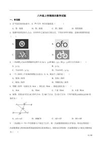 安徽省安庆市桐城市2022年八年级上学期期末数学试题(附答案）