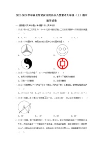 湖北省武汉市武昌区八校联考2022-2023学年九年级上学期期中数学试卷 (含答案)