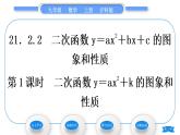 沪科版九年级数学上第21章二次函数与反比例函数21.2二次函数的图象和性质21.2.2二次函数y＝ax2＋bx＋c的图象和性质第1课时二次函数y＝ax2＋k的图象和性质习题课件