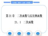 沪科版九年级数学上第21章二次函数与反比例函数21.1二次函数习题课件