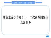 沪科版九年级数学上第21章二次函数与反比例函数知能素养小专题(一)二次函数图象信息题归类习题课件