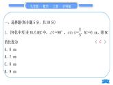 沪科版九年级数学上单元周周测(八)(23.2)习题课件