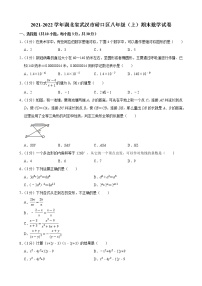 2021-2022学年湖北省武汉市硚口区八年级（上）期末数学试卷