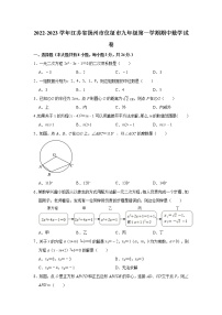 _江苏省扬州市仪征市2022-2023学年九年级上学期期中数学试卷(含答案)