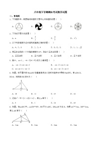 广东省梅州市平远县2022年八年级下学期期末考试数学试题及答案