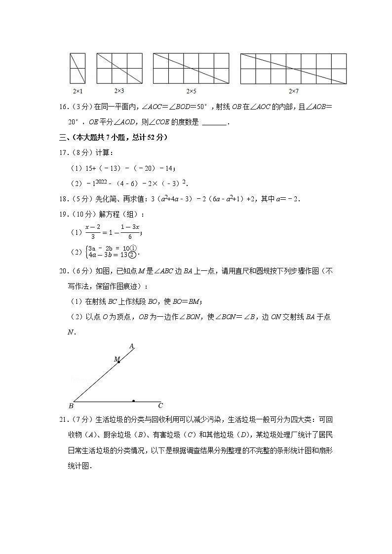 2021-2022学年安徽省合肥市蜀山区七年级（上）期末数学试卷第3页