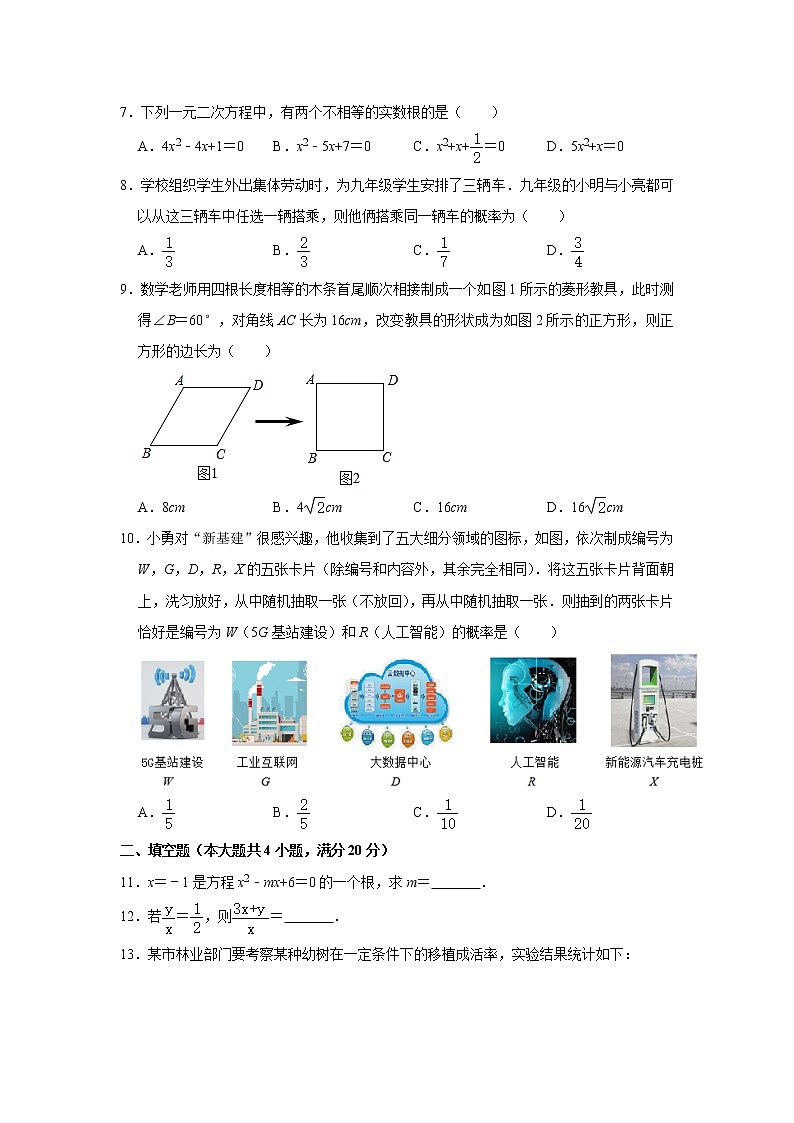 安徽省宿州市砀山县金山中学2022-2023学年九年级上学期第三次月考数学测试题(含答案)第2页