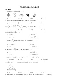 黑龙江省宁安市2022年八年级上学期期末考试数学试题及答案