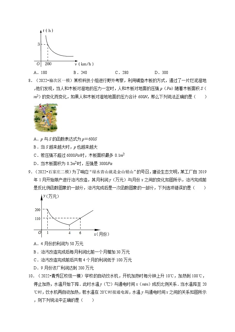 专题26.2 反比例函数的实际应用（能力提升）-最新九年级数学下册《同步考点解读•专题训练》（人教版）第3页