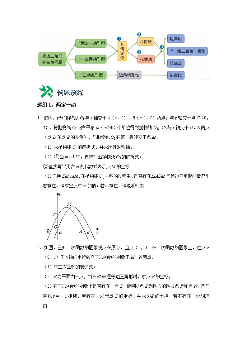 中考数学压轴题--二次函数--专题10 存在性-等边三角形03