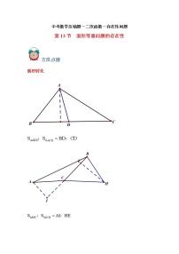 中考数学压轴题--二次函数--专题13 存在性-面积等量问题