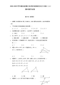 2022-2023学年湖北省荆门市沙洋县国道片区八年级（上）期中数学试卷（含解析）