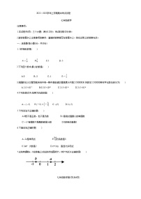 河南省新乡市长垣市2022-2023学年七年级上学期11月期中数学试题(含答案)