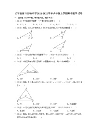 辽宁省营口实验中学2021-2022学年八年级上学期期中考试数学试卷