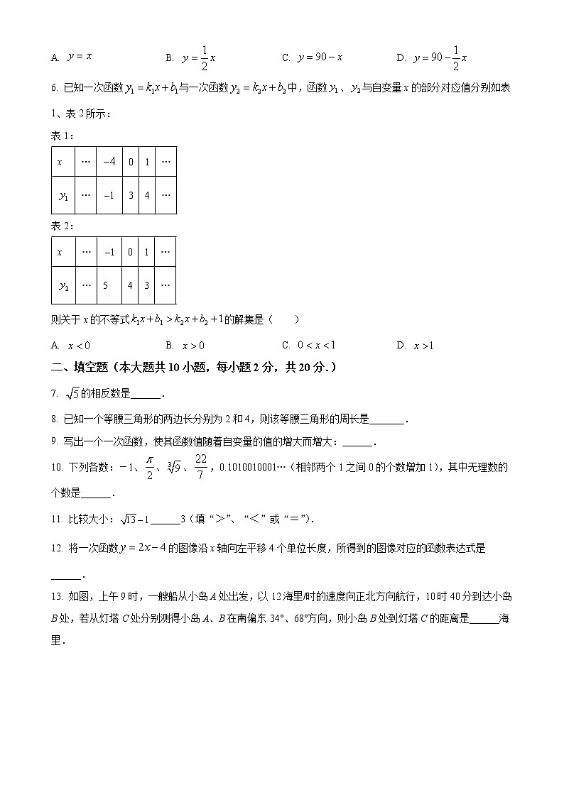 南京市鼓楼区2021-2022学年八年级上学期期末数学试题（含解析）第2页