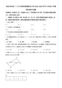 南京市南京二十九中教育集团致远中学2021-2022学年八年级上学期期末数学试题（含解析）