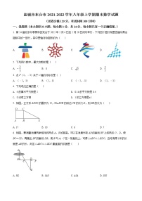 盐城市东台市2021-2022学年八年级上学期期末数学试题（含解析）