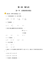 2023年中考数学一轮复习 数与式专题  《第一节  实数的相关》分层专练（通用版）