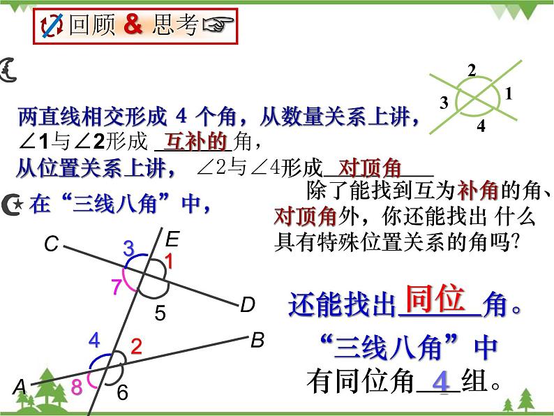 北师大版数学七年级下册 2.2 探索直线平行的条件4 第2课时 利用内错角或同旁内角判定两直线平行课件03