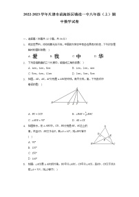 2022-2023学年天津市滨海新区塘沽一中八年级（上）期中数学试卷（含解析）