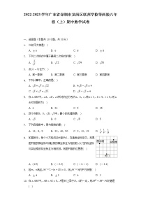 2022-2023学年广东省深圳市龙岗区联邦学校等两校八年级（上）期中数学试卷（含解析）