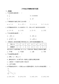 广东省佛山市顺德区2022年八年级上学期期末数学试题及答案