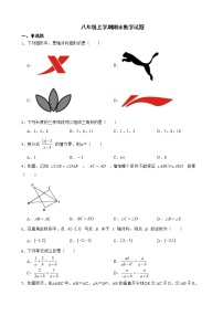 广东省惠州市2022年八年级上学期期末数学试题及答