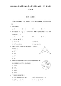 2021-2022学年四川省宜宾市叙州区八年级（上）期末数学试卷（含解析）