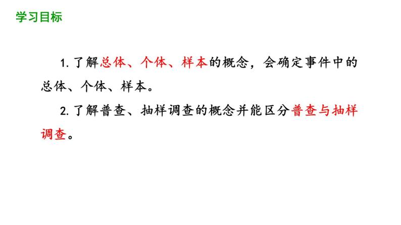 6.2 普查和抽样调查 课件 2021-2022学年北师大版数学 七年级上册02