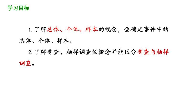 6.2 普查和抽样调查 课件 2021-2022学年北师大版数学 七年级上册02