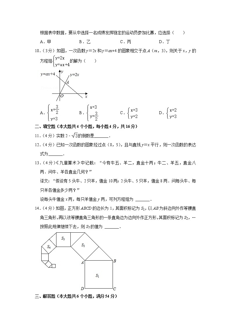 四川省成都市简阳市2021-2022学年八年级（上）期末数学试卷(含答案)第2页