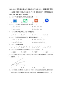 浙江省台州市温岭市2021-2022学年八年级（上）期末数学试卷(含答案)