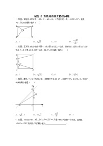 苏科版数学九年级上册期末专区-专题12 直角对直径之隐圆问题