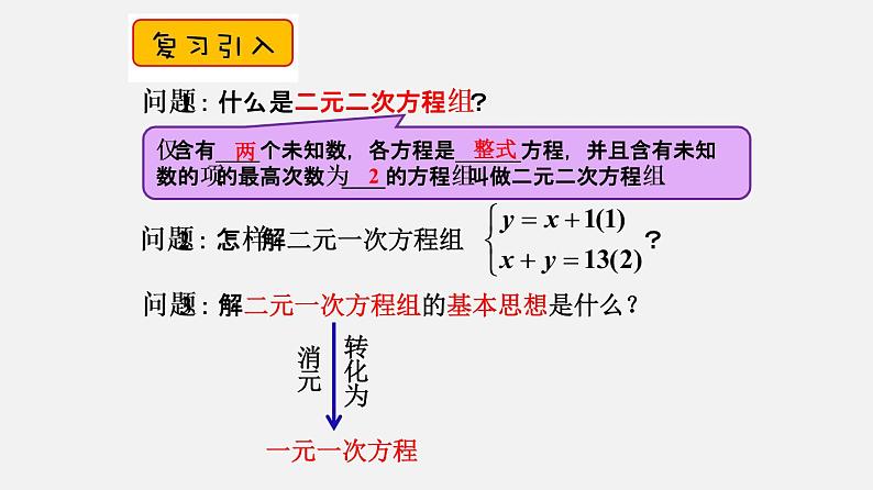 21.6二元二次方程组的解法（课件）-八年级数学下册同步备课系列（沪教版）第3页