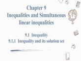 9.1.1 不等式及其解集Inequality and its solution set 课件