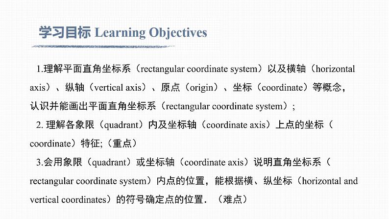 7.1.2 平面直角坐标系Rectangular coordinate plane第2页