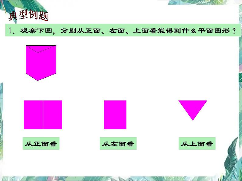 七年级上册 立体图形和平面图形 从不同角度观察几何体 优质课件第7页