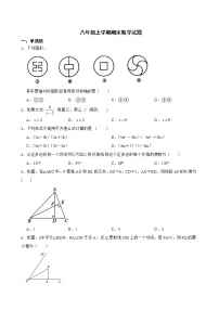 吉林省白山市临江2022年八年级上学期期末数学试卷及答案