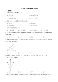 吉林省长春市德惠市2022年八年级上学期期末数学试卷及答案