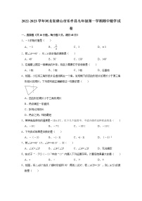 河北省唐山市乐亭县2022-2023学年七年级上学期期中数学试卷(含答案)