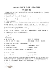 山东省烟台市莱州市2022-2023学年九年级上学期期中数学试题(含答案)