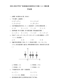 2021-2022学年广东省清远市连州市八年级（上）期末数学试卷（含解析）