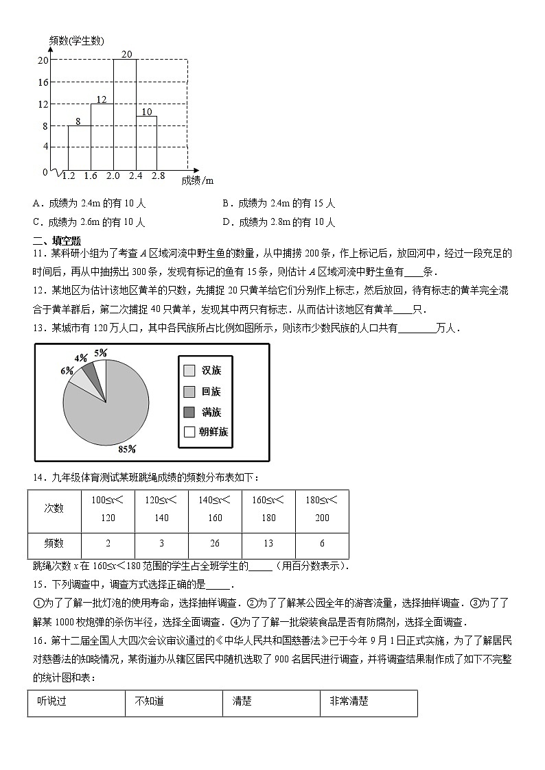 第15章 数据的收集与表示（基础卷）（原卷版）第3页