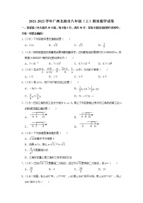 广西北海市2021-2022学年八年级（上）期末数学试卷(含答案)