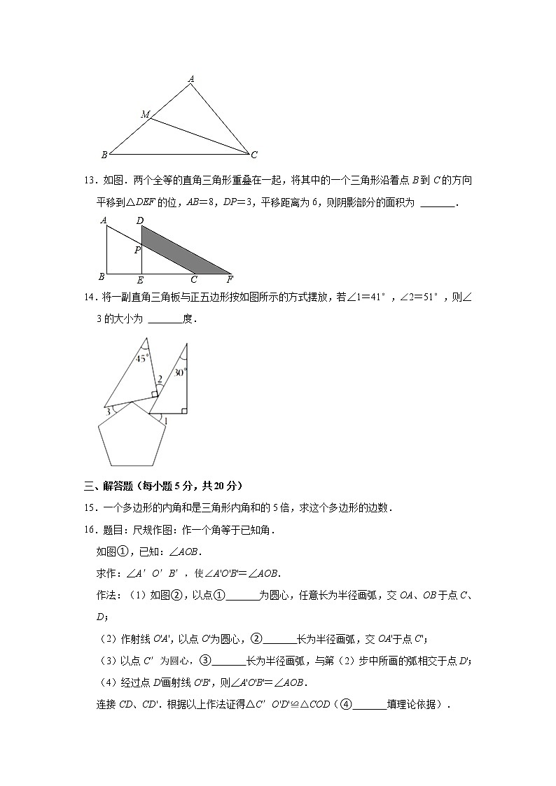吉林省白城市大安市2021-2022学年八年级（上）第一次月考数学试卷(解析版)第3页