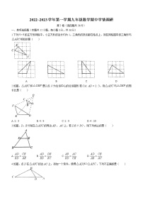 山东省聊城市高唐县2022-2023学年九年级上学期期中考试数学试题(含答案)