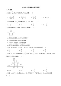 安徽省合肥市庐阳区2022年九年级上学期期末数学试题（附答案）