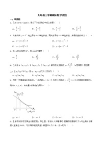 安徽省六安市霍邱县2022年九年级上学期期末数学试题（附答案）